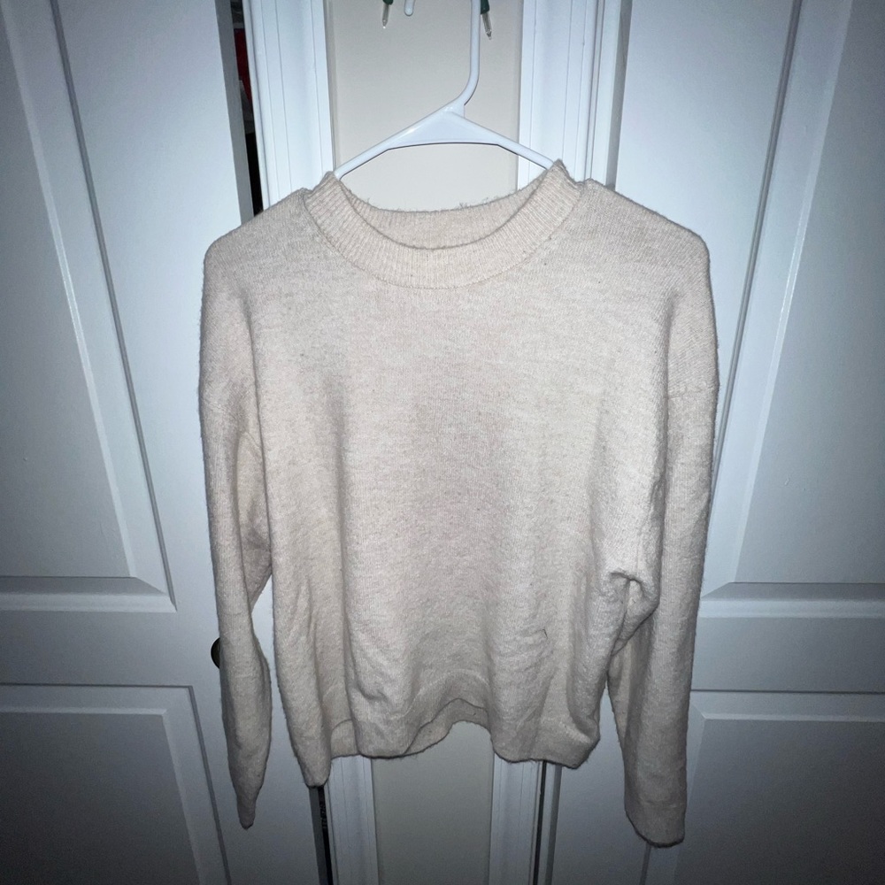 Cream knit sweater
